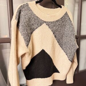 Black & Cream Sweater
